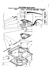 Machine Base Parts parts for Kenmore Washer 110.81167220 (11081167220, 110 81167220) from AppliancePartsPros.com