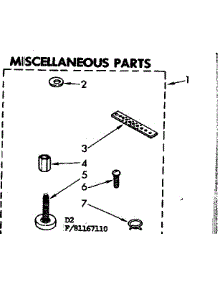 Miscellaneous Parts parts for Kenmore Washer 110.81167810 (11081167810, 110 81167810) from AppliancePartsPros.com