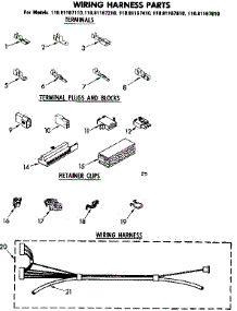 Wiring Harness Parts parts for Kenmore Washer 110.81167810 (11081167810, 110 81167810) from AppliancePartsPros.com
