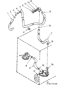 Water System Parts Non-Suds Only parts for Kenmore Washer 110.81175400 (11081175400, 110 81175400) from AppliancePartsPros.com