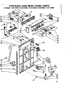 Controls And Rear Panel Parts parts for Kenmore Washer 110.81275400 (11081275400, 110 81275400) from AppliancePartsPros.com