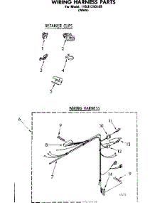 Wiring Harness Parts parts for Kenmore Washer 110.81310100 (11081310100, 110 81310100) from AppliancePartsPros.com