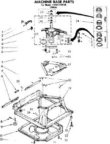 Machine Base Parts parts for Kenmore Washer 110.81310120 (11081310120, 110 81310120) from AppliancePartsPros.com