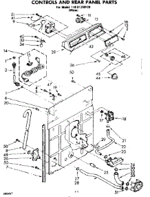 Controls And Rear Panel Parts parts for Kenmore Washer 110.81310120 (11081310120, 110 81310120) from AppliancePartsPros.com