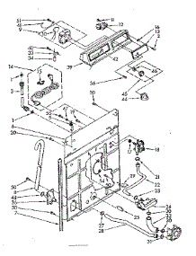 Control And Rear Panel Parts parts for Kenmore Washer 110.81310140 (11081310140, 110 81310140) from AppliancePartsPros.com