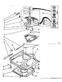 Machine Base Parts parts for Kenmore Washer 110.81310140 (11081310140, 110 81310140) from AppliancePartsPros.com