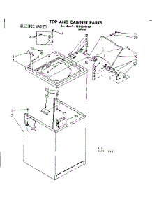 Top And Cabinet Parts parts for Kenmore Washer 110.81320100 (11081320100, 110 81320100) from AppliancePartsPros.com
