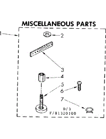 Miscellaneous Parts parts for Kenmore Washer 110.81320100 (11081320100, 110 81320100) from AppliancePartsPros.com