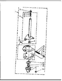 Brake And Drive Tube Parts parts for Kenmore Washer 110.81320110 (11081320110, 110 81320110) from AppliancePartsPros.com