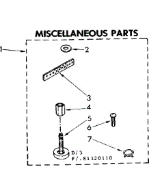 Miscellaneous Parts parts for Kenmore Washer 110.81320110 (11081320110, 110 81320110) from AppliancePartsPros.com