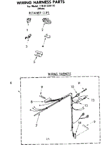 Wiring Harness Parts parts for Kenmore Washer 110.81320110 (11081320110, 110 81320110) from AppliancePartsPros.com