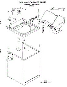 Top And Cabinet Parts parts for Kenmore Washer 110.81320120 (11081320120, 110 81320120) from AppliancePartsPros.com