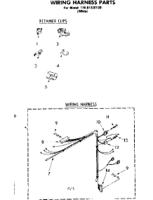 Wiring Harness Parts parts for Kenmore Washer 110.81320120 (11081320120, 110 81320120) from AppliancePartsPros.com