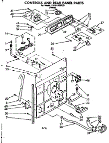 Controls And Rear Panel Parts parts for Kenmore Washer 110.81320120 (11081320120, 110 81320120) from AppliancePartsPros.com