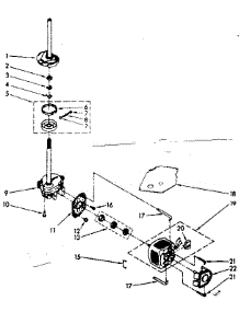 Brake, Clutch, Gearcase, Motor And Pump Parts parts for Kenmore Washer 110.81320130 (11081320130, 110 81320130) from AppliancePartsPros.com