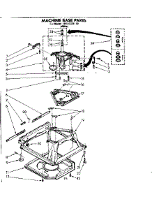 Machine Base Parts parts for Kenmore Washer 110.81321110 (11081321110, 110 81321110) from AppliancePartsPros.com
