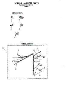 Wiring Harness Parts parts for Kenmore Washer 110.81321110 (11081321110, 110 81321110) from AppliancePartsPros.com