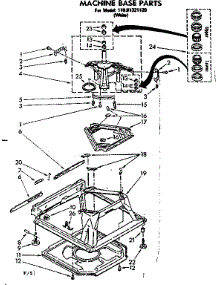 Machine Base Parts parts for Kenmore Washer 110.81321120 (11081321120, 110 81321120) from AppliancePartsPros.com