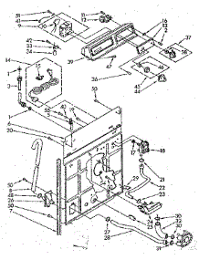 Controls And Rear Panel parts for Kenmore Washer 110.81321150 (11081321150, 110 81321150) from AppliancePartsPros.com