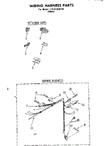 Wiring Harness Parts parts for Kenmore Washer 110.81350100 (11081350100, 110 81350100) from AppliancePartsPros.com