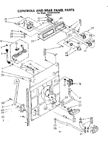 Controls And Rear Panel Parts parts for Kenmore Washer 110.81350100 (11081350100, 110 81350100) from AppliancePartsPros.com