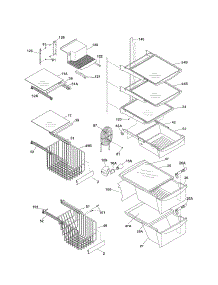 Shelves parts for Kenmore Refrigerator 253.54364409 (25354364409, 253 54364409) from AppliancePartsPros.com