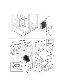 System parts for Kenmore Refrigerator 253.54372301 (25354372301, 253 54372301) from AppliancePartsPros.com