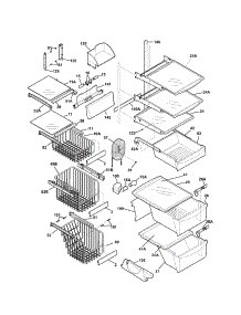 Shelves parts for Kenmore Refrigerator 253.54373301 (25354373301, 253 54373301) from AppliancePartsPros.com