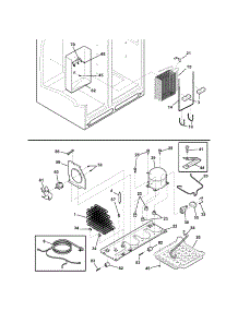System parts for Kenmore Refrigerator 253.54622401 (25354622401, 253 54622401) from AppliancePartsPros.com