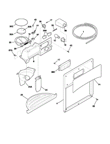 Ice & Water Dispenser parts for Kenmore Refrigerator 253.54623400 (25354623400, 253 54623400) from AppliancePartsPros.com