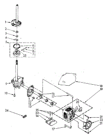 Gearcase And Motor parts for Kenmore Washer 110.82891800 (11082891800, 110 82891800) from AppliancePartsPros.com