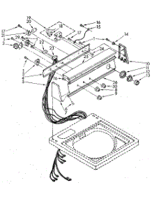 Console Panel parts for Kenmore Washer 110.82892100 (11082892100, 110 82892100) from AppliancePartsPros.com