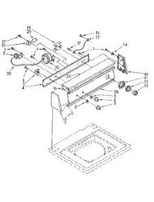 Console parts for Kenmore Washer 110.82979300 (11082979300, 110 82979300) from AppliancePartsPros.com