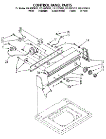 Control Panel parts for Kenmore Washer 110.82979310 (11082979310, 110 82979310) from AppliancePartsPros.com
