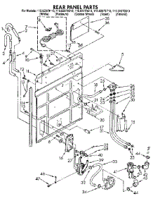Rear Panel parts for Kenmore Washer 110.82979610 (11082979610, 110 82979610) from AppliancePartsPros.com
