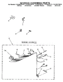Wiring Harness parts for Kenmore Washer 110.82979610 (11082979610, 110 82979610) from AppliancePartsPros.com