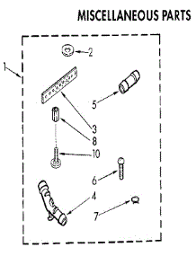 Miscellaneous parts for Kenmore Washer 110.82979610 (11082979610, 110 82979610) from AppliancePartsPros.com