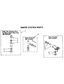 Water System parts for Kenmore Washer 110.82979610 (11082979610, 110 82979610) from AppliancePartsPros.com