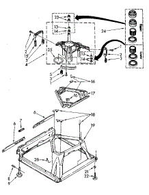 Machine Base parts for Kenmore Washer 110.82979800 (11082979800, 110 82979800) from AppliancePartsPros.com
