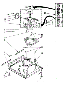 Machine Base parts for Kenmore Washer 110.82980100 (11082980100, 110 82980100) from AppliancePartsPros.com