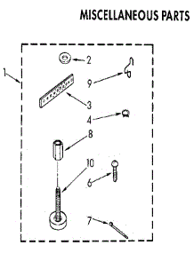 Miscellaneous parts for Kenmore Washer 110.82980130 (11082980130, 110 82980130) from AppliancePartsPros.com