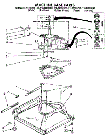 Machine Base parts for Kenmore Washer 110.82980330 (11082980330, 110 82980330) from AppliancePartsPros.com