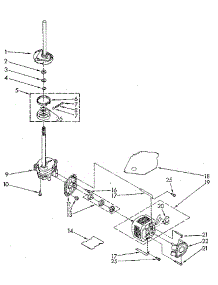Brake, Clutch, Gearcase, Motor And Pump parts for Kenmore Washer 110.82980710 (11082980710, 110 82980710) from AppliancePartsPros.com