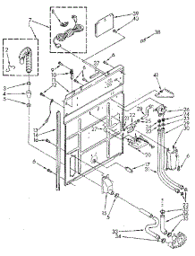Rear Panel parts for Kenmore Washer 110.82980710 (11082980710, 110 82980710) from AppliancePartsPros.com