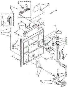 Rear Panel parts for Kenmore Washer 110.82980820 (11082980820, 110 82980820) from AppliancePartsPros.com