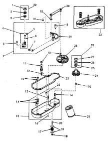 Transmission Assembly parts for Kenmore Washer 651.89918100 (65189918100, 651 89918100) from AppliancePartsPros.com