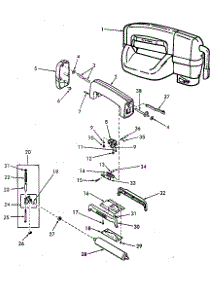 Wringer Assy Comp, Top Bar Casting & Upper Wringer Roll parts for Kenmore Washer 651.89918100 (65189918100, 651 89918100) from AppliancePartsPros.com