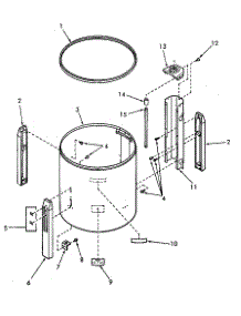 Skirt, Legs And Tub Gasket parts for Kenmore Washer 651.89918100 (65189918100, 651 89918100) from AppliancePartsPros.com