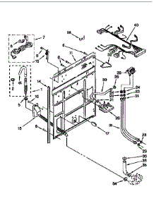 Rear Panel parts for Kenmore Washer 110.92571200 (11092571200, 110 92571200) from AppliancePartsPros.com
