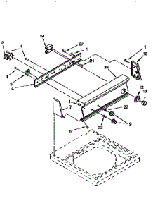 Control Panel parts for Kenmore Washer 110.92571200 (11092571200, 110 92571200) from AppliancePartsPros.com
